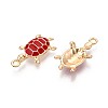 Alloy Enamel Pendants PALLOY-T092-26G-04-2
