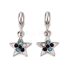 Alloy Colorful Rhinestone European Dangle Charms FIND-Q121-04P-1