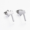 Tarnish Resistant 304 Stainless Steel Stud Earrings EJEW-H350-04P-1