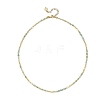 Natural Amazonite Faceted Round & Round Electroplate Synthetic Non-magnetic Hematite & Natural Pearl Beaded Necklaces NJEW-JN06549-02-3