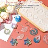 DIY Leaf Flower Earring Jewelry Making Kit DIY-YW0009-39-4