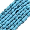 Dyed Synthetic Turquoise Beads Strands G-D356-A01-01-1