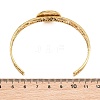304 Stainless Steel Blank Cuff Bangle Bases with Flat Round Tray SA-CBA82C8-04C-G-3