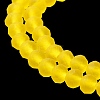 Transparent Glass Beads Strands X-EGLA-A034-T4mm-MD17-5