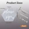 Custom Hexagon Acrylic Plate DIY-WH0240-95-2