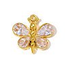 304 Stainless Steel Cubic Zirconia Pendants STAS-OY010-03G-1