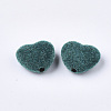 Flocky Acrylic Beads X-FIND-T046-34-13-2