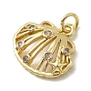 Brass Micro Pave Cubic Zirconia Pendants KK-H092-02B-G-2