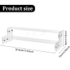 2-Tier Assembled Transparent Acrylic Minifigure Display Risers ODIS-WH0002-50A-2