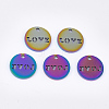 Valentine's Day Ion Plating(IP) 201 Stainless Steel Charms STAS-Q201-JN169-3