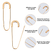 24Pcs Alloy Safety Pin Brooches JEWB-HS0001-03G-3