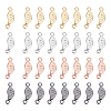 ARRICRAFT 32Pcs 4 Colors Brass Links Connectors KK-AR0002-29-1