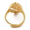 Light Gold Brass Adjustable Rings for Women LS-RJEW-A022-01C-2