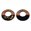 Resin & Walnut Wood Pendants RESI-T035-21-3