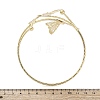 Butterfly Alloy Arm Cuff Bangles for Girl Women LS-AJEW-A063-01I-G-5