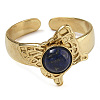 Natural Lapis Lazuli Finger Rings RJEW-U027-05G-07-2
