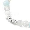 Glass & Shell Pearl & Natural & Dyed White Jade Beaded Stretch Bracelets for Women BJEW-JB12842-3