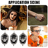 12Pcs Vampire Bat Shaped Alloy Enamel Pendants ENAM-CA0001-87B-7