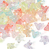  160Pcs 8 Colors Transparent Acrylic Bead Caps OACR-TA0001-16-3