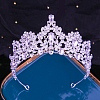 Alloy Rhinestone Crown Hair Bands PW-WGC303D-01-1