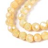 Anti-Tarnish Electroplate Glass Beads Strands EGLA-ZX010-6mm-13-5