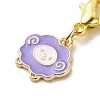 Alloy Enamel Sheep Pendant Decorations X-HJEW-JM00706-3