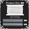 4Yards Polyester Lace Ribbon SRIB-GF0001-73A-02-2