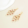 Brass Oval Tassel Hoop Earrings CQ4366-1