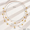 Elegant Double Layered Iron Bead Necklace for Women's Party Wear AT0046-1-1