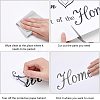 Rectangle with Word PVC Wall Stickers DIY-WH0228-132-6