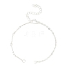 Brass Bar Link Chain & 304 Stainless Steel Cable Chain Bracelet Making AJEW-JB01421-03-1