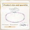1Pc Natural Rose Quartz Round Beaded Bracelets for Women Men BJEW-LP0015-14-2