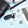 18Pcs 6 Colors Zinc Alloy Spring Gate Rings FIND-UN0004-09-2