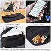 Carbon Fiber Key Car Wallets Car Bag Key Purse Pouch AJEW-WH0029-36-4