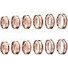 12Pcs 6 Size 304 Stainless Steel Grooved Finger Ring Settings RJEW-SC0001-04-1