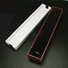 Rectangle Cardboard Necklace/Watch Boxes with Bowknot CBOX-N006-01-2