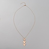 Alloy Pendant Necklace with Cable Chains for Women NJEW-WH0022-02B-KCG-2