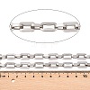 201 Stainless Steel Rectangle Link Chains CHS-F024-03A-P-2