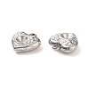 304 Stainless Steel Heart Charms Rhinestone Settings X-STAS-E083-13P-2