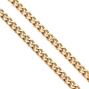 2.5MM 304 Stainless Steel Curb Chain Slider Bracelet Making AJEW-JB01454-3