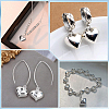 1Pc 925 Sterling Silver Pendants STER-BBC0008-12A-6