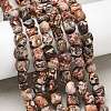 Natural Leopard Skin Jasper Beads Strands G-B161-A03-01-1