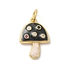 Rack Plating Brass Cubic Zirconia Pendants KK-Z056-31G-1