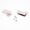 Zinc Alloy Bag Lock Catch Clasps PALLOY-WH0088-12P-1