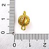 Brass Micro Pave Clear Cubic Zirconia Connector Charms KK-A230-06D-G-3