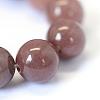 Natural Purple Aventurine Round Bead Strands G-E334-10mm-21-4