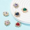 6Pcs 6 Color Acrylic Rhinestone Pendants FIND-FS0001-38-2