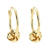 Brass Knot Hoop Earrings for Women EJEW-A072-19LG-2