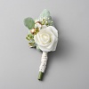 Silk Cloth Imitation Peony Corsage Boutonniere AJEW-WH0401-31-1