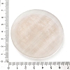 Flat Round Natural Selenite Slice Coasters AJEW-C042-01B-3